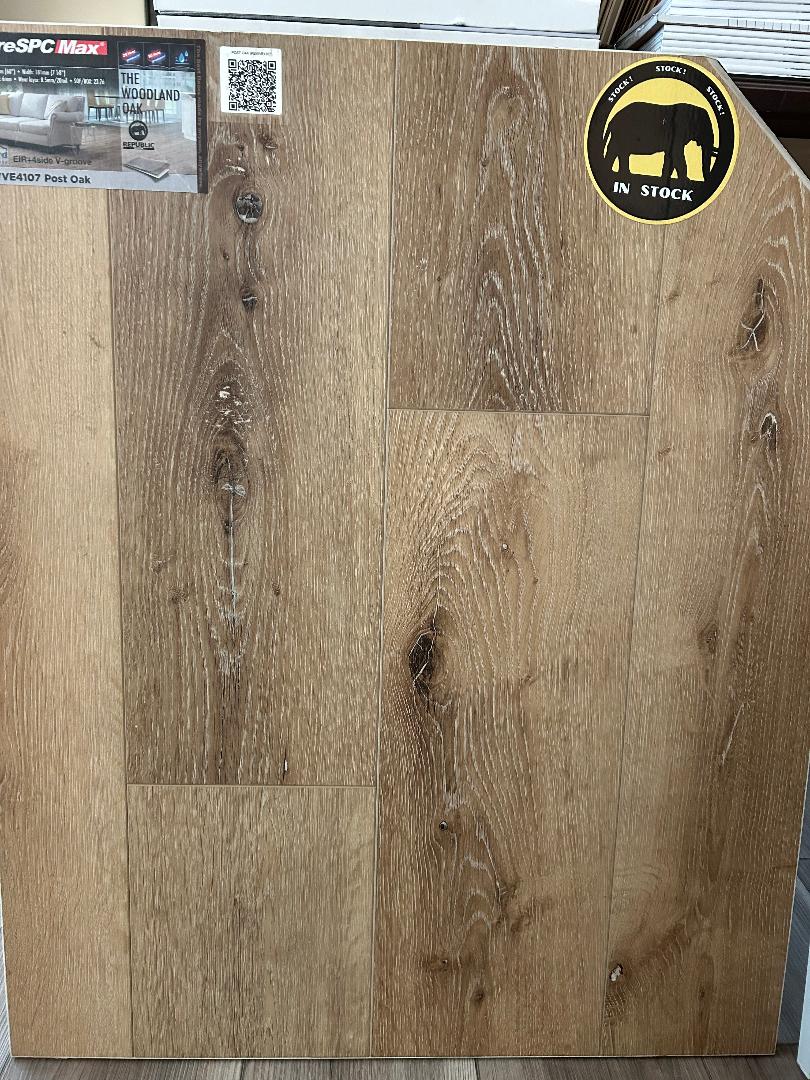 Pallet # 17 SPC Woodland Oak 6mm 20 mill 7 x 48 ( 23.76 sqft Box ) Color Post Oak