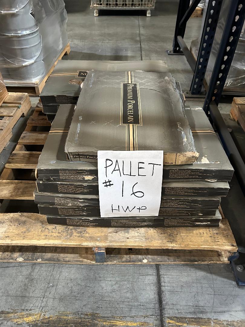 Pallet # 16 Porcelain Tiles 17x26 ( 11 Boxes 12.28 sqft each )