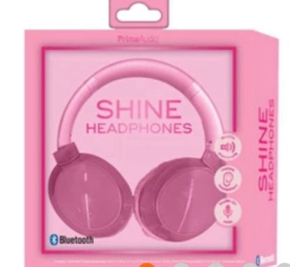 Prime Audio Shine Bluetooth Headphone Pink.  ( Pack 1 )