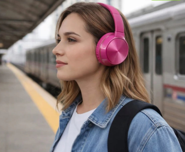 Prime Audio Shine Bluetooth Headphone Pink.  ( Pack 1 )