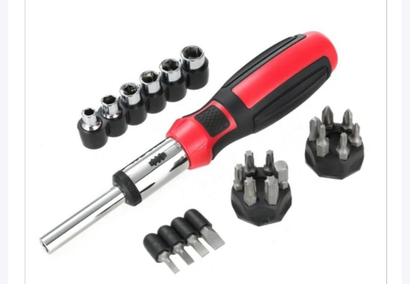 27 Pcs Ratchet Screwdriver Bit and Socket Set  ( Min Order 12 pcs )  H793